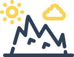 diseño de icono creativo de montaña vector