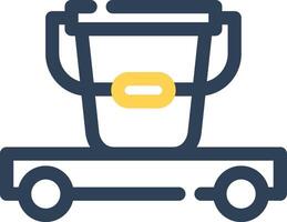 Cleaning Cart Creative Icon Design vector