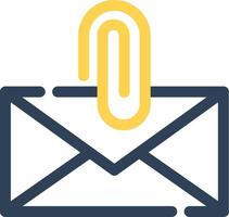 Attach File Email Creative Icon Design vector