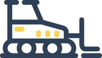 Bulldozer Creative Icon Design vector