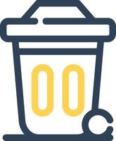 Dustbin Creative Icon Design vector