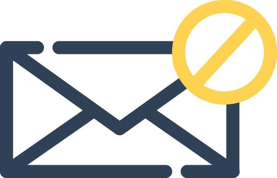 diseño de icono creativo de bloque de correo electrónico vector