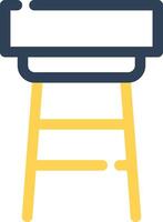 Stool Creative Icon Design vector