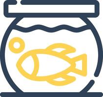 Fish Bowl Creative Icon Design vector