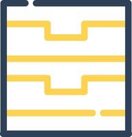 Drawers Creative Icon Design vector