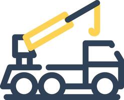 Crane Truck Creative Icon Design vector