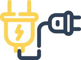 Extension Cord Creative Icon Design vector