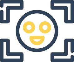 Face Detection Creative Icon Design vector