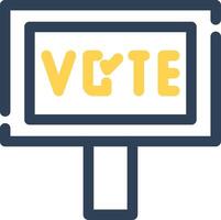 votar diseño de icono creativo vector