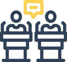 Debate Creative Icon Design vector