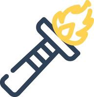 Torch Creative Icon Design vector