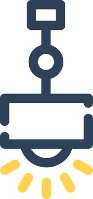 Hanging Lamp Creative Icon Design