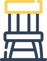 Wooden Chair Creative Icon Design vector