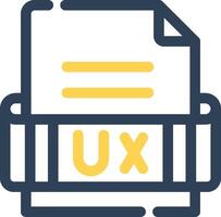 Ux Format Creative Icon Design vector