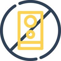 No Phone Creative Icon Design vector