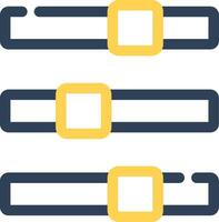 Sliders Creative Icon Design vector
