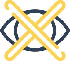 Close Eyes Creative Icon Design vector
