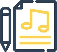 Music Score Creative Icon Design vector