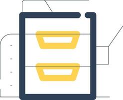 Copy Machine Creative Icon Design vector