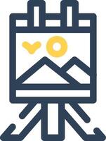 Canvas Creative Icon Design vector