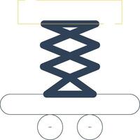 Car Lifter Creative Icon Design vector