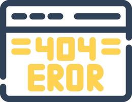 Diseño de icono creativo de error 404 vector