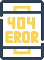 diseño de icono creativo de error vector