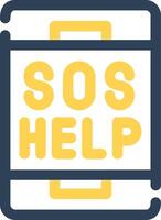 SOS Creative Icon Design vector