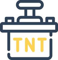 diseño de icono creativo tnt vector