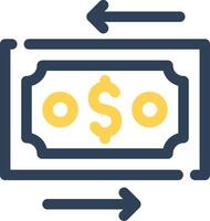 Money Transfer Creative Icon Design vector