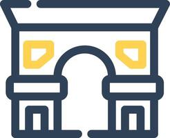 diseño de icono creativo de arc de triomphe vector