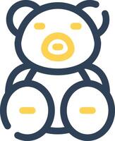 Teddy Bear Creative Icon Design vector