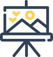 Canvas Creative Icon Design vector