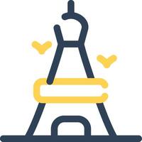 Eiffel Tower Creative Icon Design vector