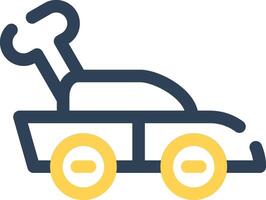 Car Toy Creative Icon Design vector