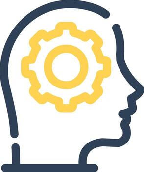 máquina aprendizaje creativo icono diseño vector