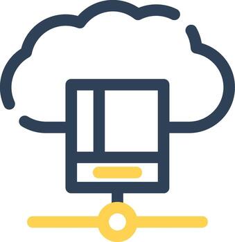 estudiar base de datos creativo icono diseño vector