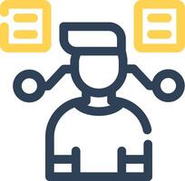 User Predictions Creative Icon Design vector