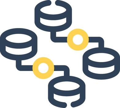 desestructurado datos creativo icono diseño vector