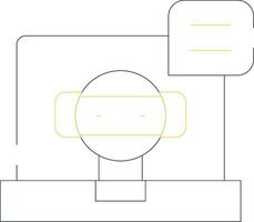 Chatbot Creative Icon Design vector