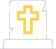 Gravestone Creative Icon Design vector