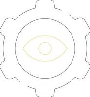 Eye Setting Creative Icon Design vector