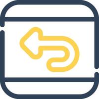 Undo Creative Icon Design vector