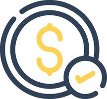 Money Check Creative Icon Design vector