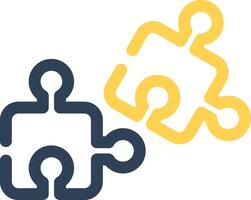 Puzzle Piece Creative Icon Design vector