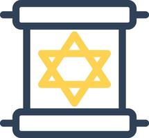Scroll torah Creative Icon Design vector