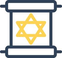 Scroll torah Creative Icon Design vector