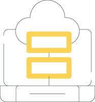 Cloud Storage Creative Icon Design vector