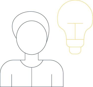 Thinking Creative Icon Design vector