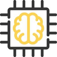 Super Brain Creative Icon Design vector